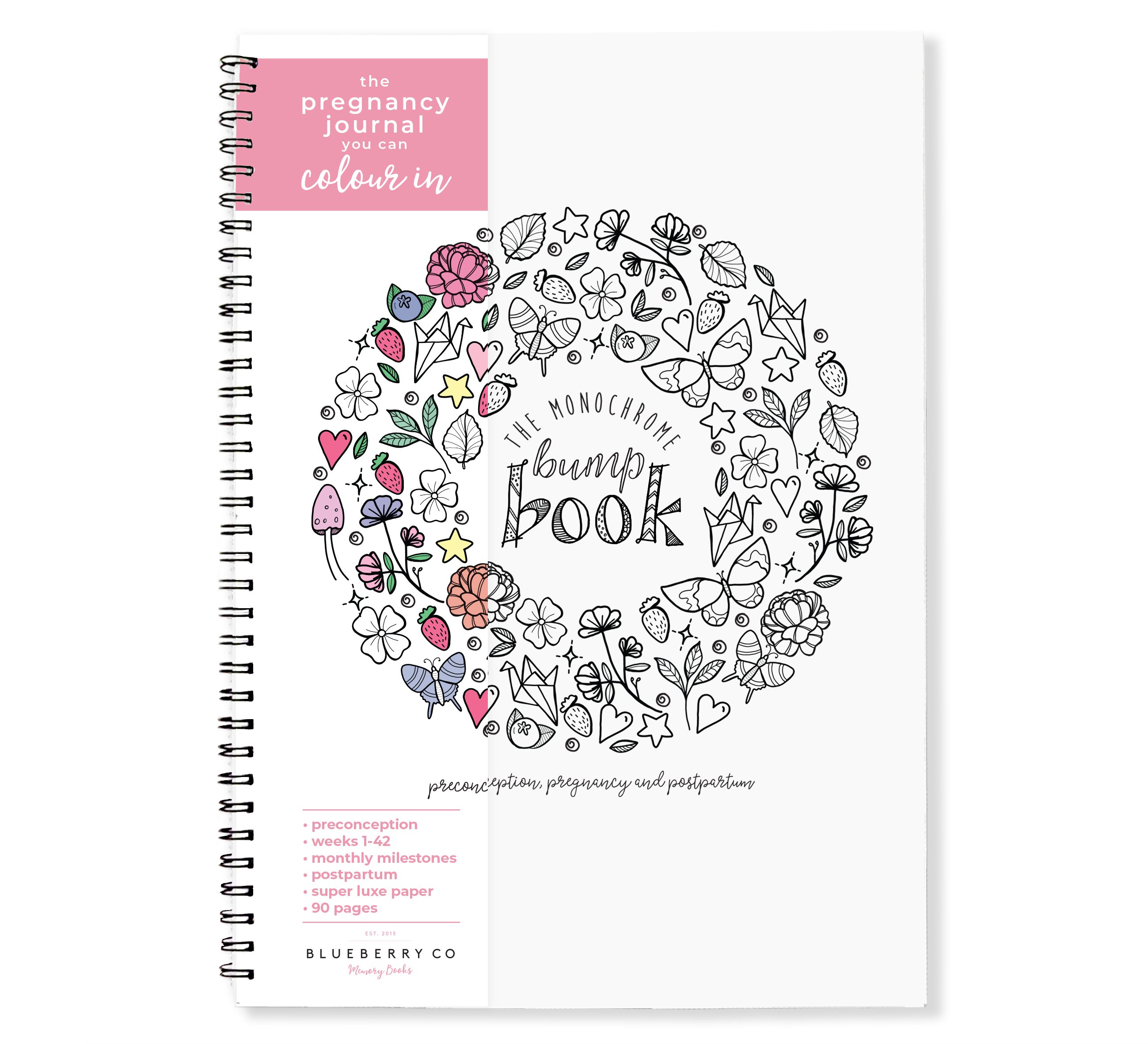 The Bump Journal as unique as your pregnancy Blueberry Co