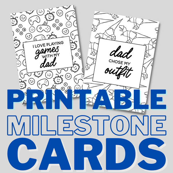 FREE Printable Dad Milestone Cards