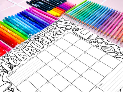2025 Family Calendar / Colour-Me-In Calendar to Keep Your Family Organised