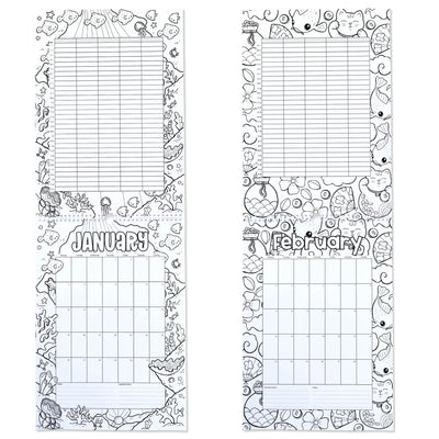 2026 Family Calendar / Colour-Me-In Calendar to Keep Your Family Organised