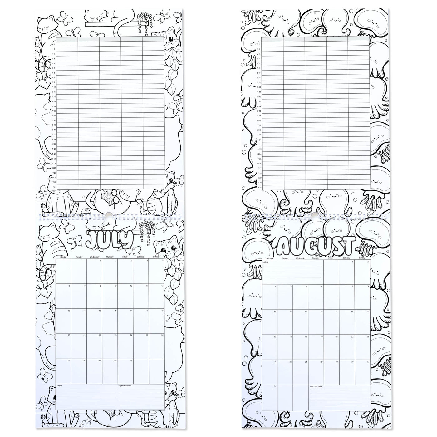 2026 Family Calendar / Colour-Me-In Calendar to Keep Your Family Organised