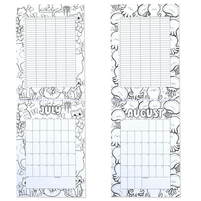 2026 Family Calendar / Colour-Me-In Calendar to Keep Your Family Organised