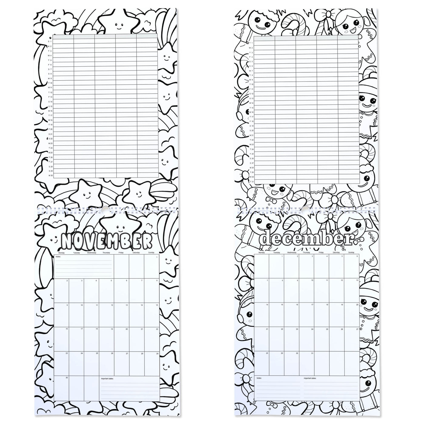 2026 Family Calendar / Colour-Me-In Calendar to Keep Your Family Organised