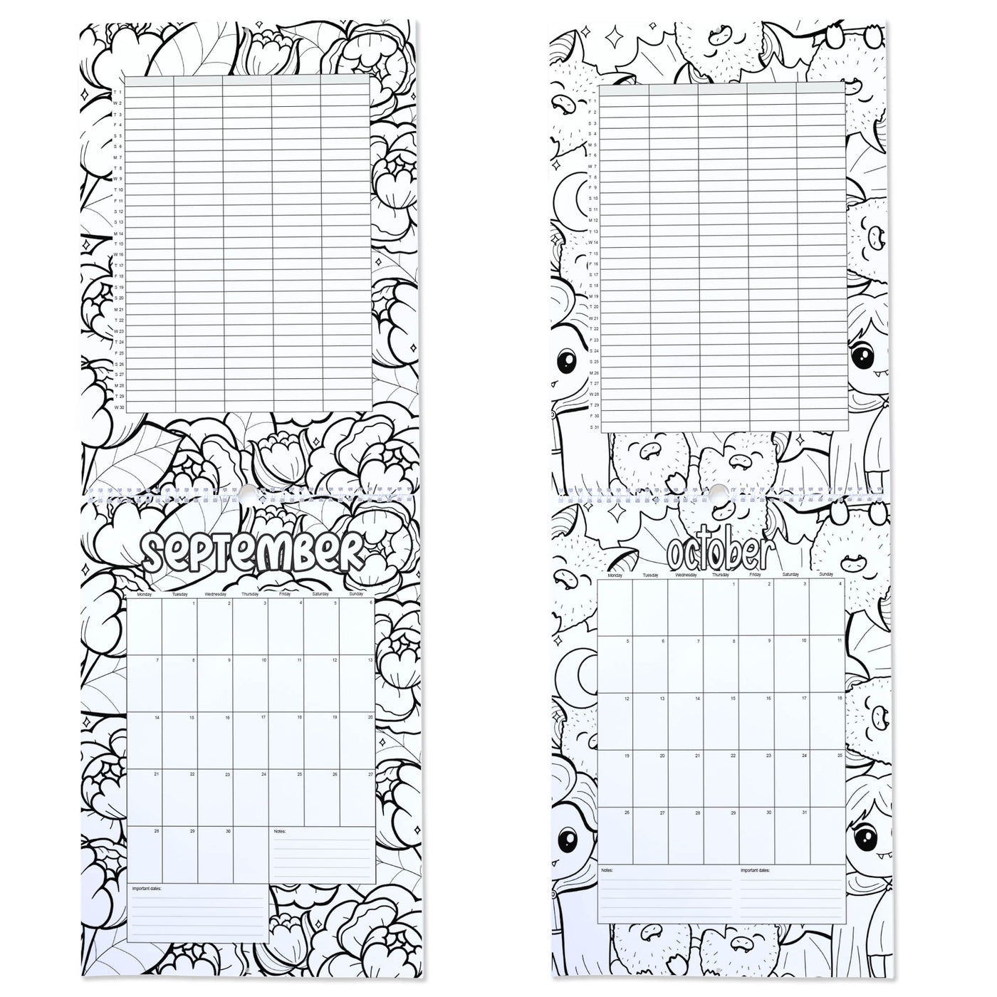 2026 Family Calendar / Colour-Me-In Calendar to Keep Your Family Organised