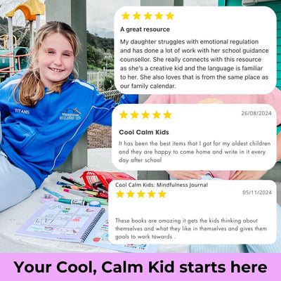Cool Calm Kids Mindfulness Journal + Sticker Set
