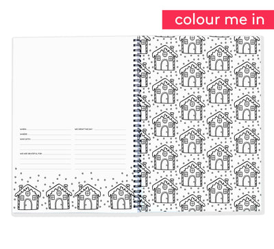 Christmas Book - Festive Keepsake Book you can Colour In | Blueberry Co