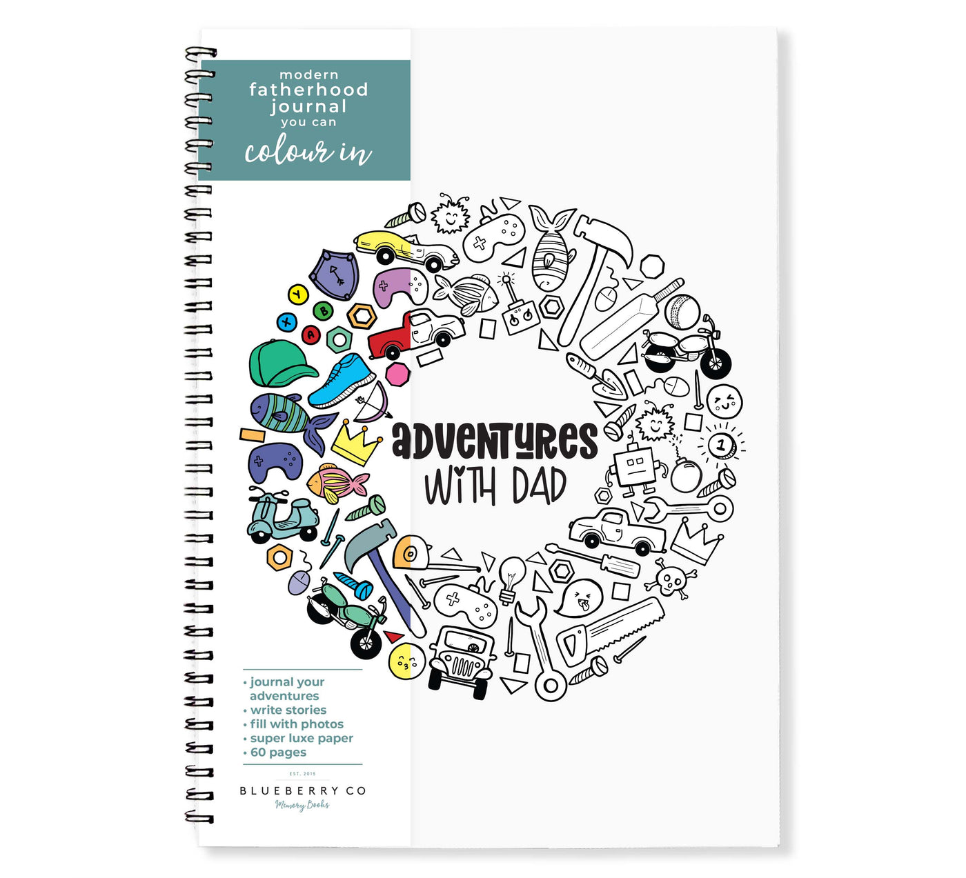 Adventures with Dad - A Memory Book for Dad and his Mini-Me | Blueberry Co