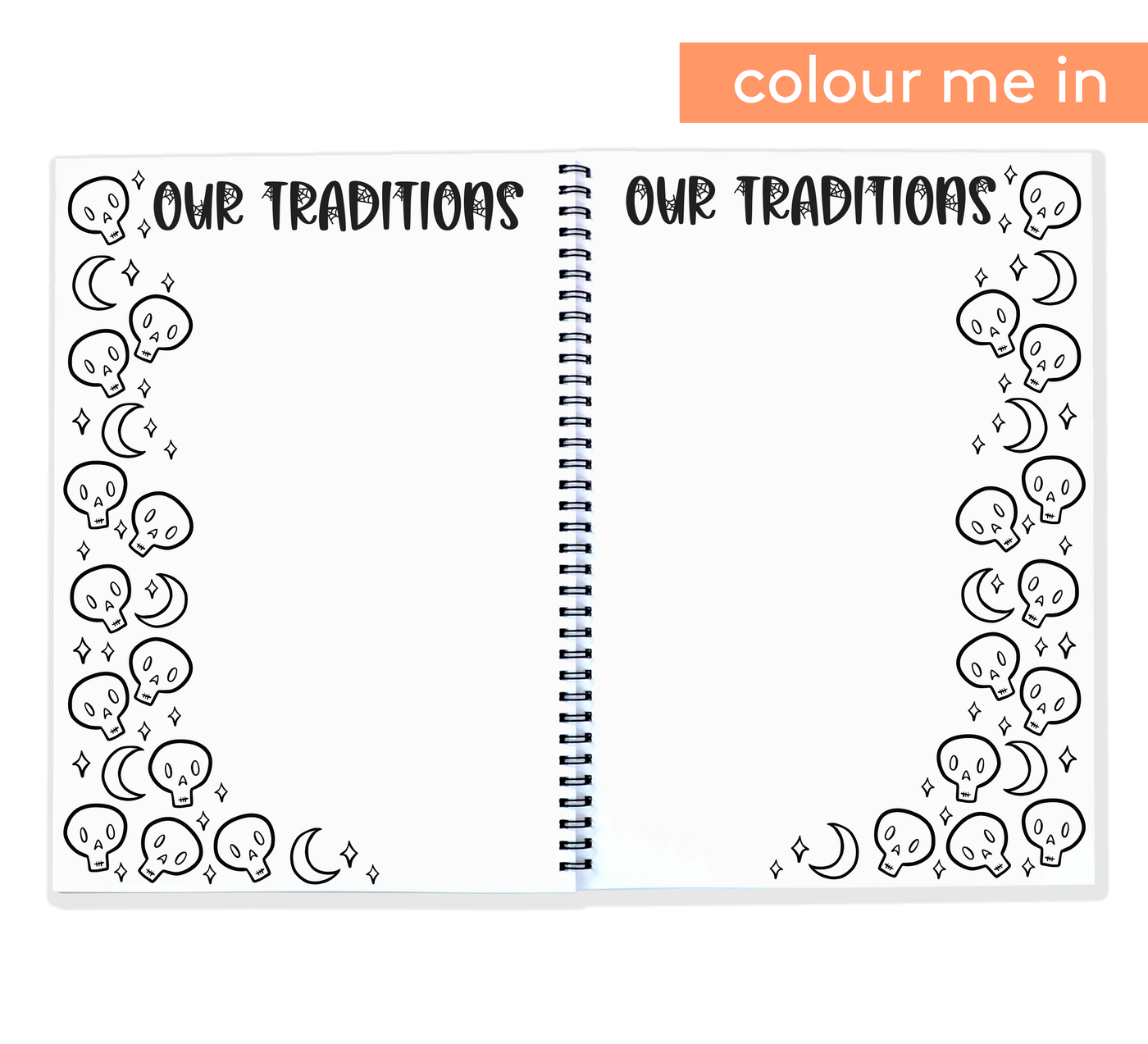 Halloween Book - Spooky Memory Book you can Colour In | Blueberry Co