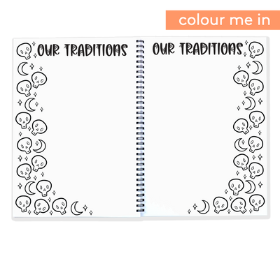 Halloween Book - Spooky Memory Book you can Colour In | Blueberry Co