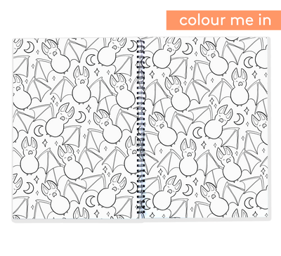 Halloween Book - Spooky Memory Book you can Colour In | Blueberry Co