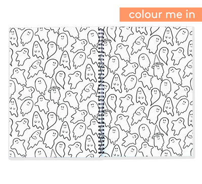 Halloween Book - Spooky Memory Book you can Colour In | Blueberry Co