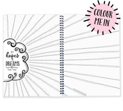 Blueberry Co Pregnancy Journal: The best modern pregnancy diary you can colour in! Suitable for IVF diary and same-sex families!