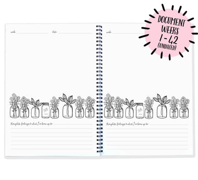 Blueberry Co Pregnancy Journal: The best modern pregnancy diary you can colour in! Suitable for IVF diary and same-sex families!
